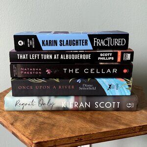 5pc Thriller Mystery Suspense Novels Bundle Set